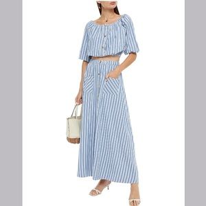 NWT Melissa Odabash Danna cropped stripe top